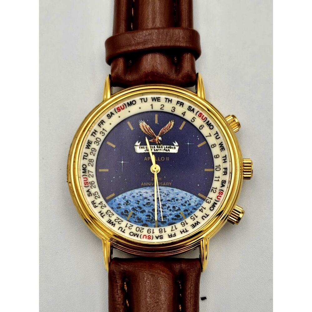 Vintage Apollo II 25th Anniversary Perpetual Calendar Indicator Watch NEW